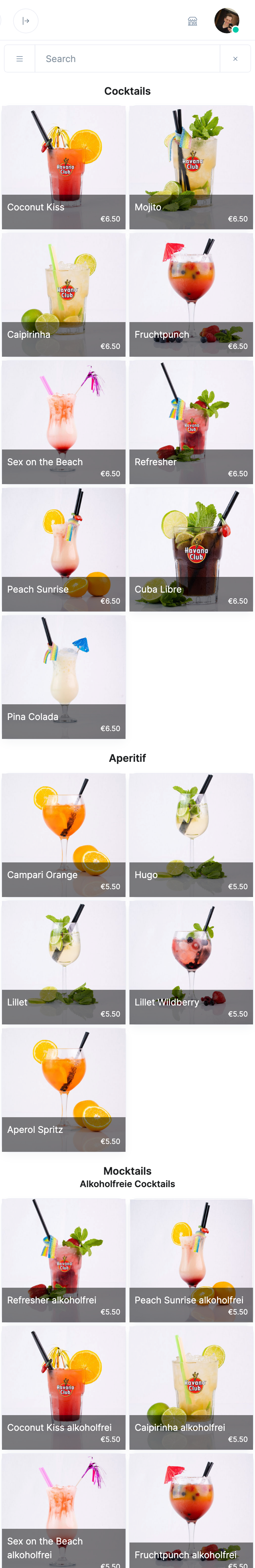 overa menu example desktop